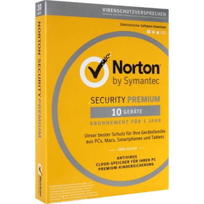 Norton Security Premium 3.0 Tedesca Licenza completa 1 licenza/e 1 anno/i, Software