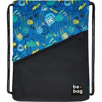 be.bag be.daily zaino Borsa con chiusura a cordoncino Nero, Blu Poliestere en oferta
