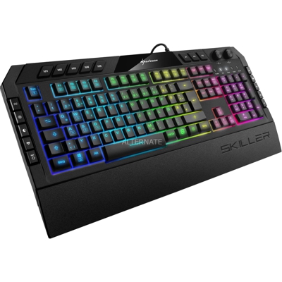 Skiller SGK5 tastiera USB QWERTZ Tedesco Nero, Tastiera da gioco