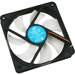 Silent Fan 120 Case per computer Ventilatore 12 cm Nero, Bianco, Ventola en oferta