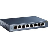 TL-SG108 Non gestito Gigabit Ethernet (10/100/1000) Nero, Interruttore
