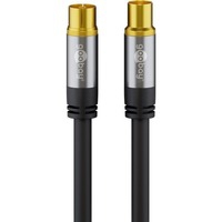 70384 cavo coassiale 5 m Nero