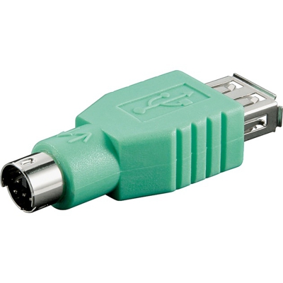 USB ADAP A-F/PS2-M USB A F PS2 M Verde, Adattatore