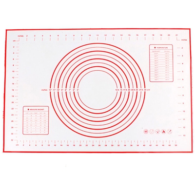 Asupermall - Tappetino da forno in silicone Tampone per pasta con misure Tappetino antiscivolo antiaderente per pasticceria per cucina Festa di