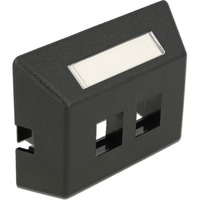 86296 Placca copripresa e copri interruttori Nero, Scatola di giunzione
