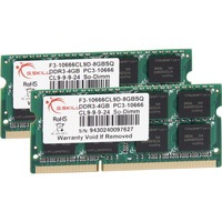 8GB DDR3-1333 SQ memoria 2 x 4 GB 1333 MHz