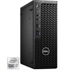 Precision 3240 DDR4-SDRAM i7-10700 CFF Intel® Core™ i7 di decima generazione 16 GB 512 GB SSD Windows 10 Pro Stazione di lavoro Nero, PC completo en oferta