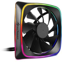 RGB SHARK Lights Case per computer Ventilatore 12 cm Nero, Ventola precio
