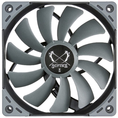 SU1225FD12L-RD ventola per PC Case per computer Ventilatore 12 cm Nero, Grigio