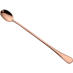 Cucchiaio da te freddo da 9 pollici Cucchiaio da te in acciaio inossidabile Cucchiaio da frappe Cucchiaio da caffe Cucchiaio da mescolare Placcatura precio