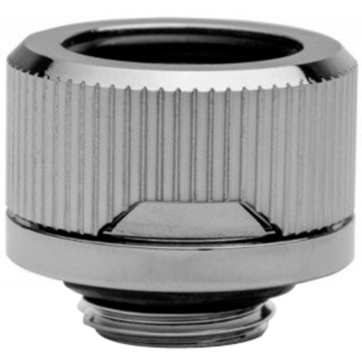 EK-Torque HTC 16mm Hard Tubing Fitting - Black Nickel Torque wrench end fitting Argento 4.5 mm 1/4" 1 pezzo(i), Connessione