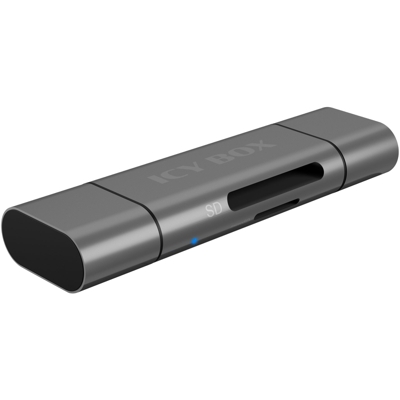 IB-CR201-C3 lettore di schede USB 3.2 Gen 1 (3.1 Gen 1) Type-C Antracite
