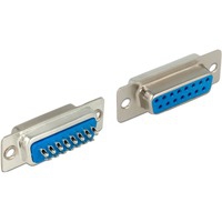 65880 cavo di collegamento Sub-D 15 pin Blu, Argento, Spina