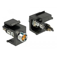 86457 cavo di collegamento Keystone LED Nero, Acciaio inossidabile, Giallo, Modulo di Keystone