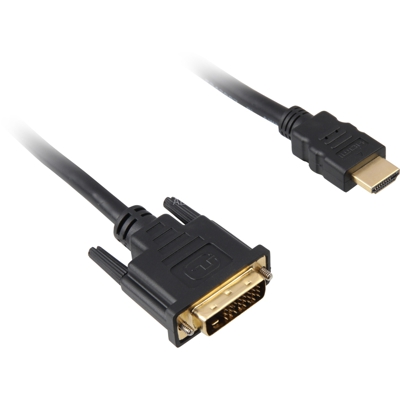 1m, HDMI/DVI-D Nero, Cavo