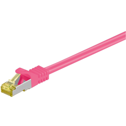 RJ-45 CAT7 5m cavo di rete Magenta S/FTP (S-STP) en oferta