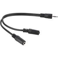 AVK 317-020 0.2m cavo audio 0,2 m 3.5mm 2 x 3.5mm Nero