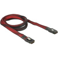 M/M SAS Cable 0,1 m Nero, Rosso, Cavo