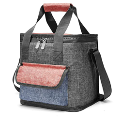 Borsa termica per pranzo Uomo Donna sacchetto più freddo per picnic Campeggio Spiaggia BBQ lavoro piccolo Grigio 10L precio