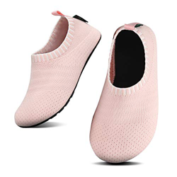 SAGUARO Pantofole interne per bambini, suola morbida antiscivolo, 21 – 35 EU, Rosa (Pink Flying Weave Stelle), 20/21 EU características