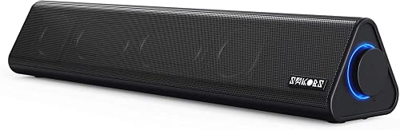 Casse PC, Sakobs Mini Soundbar PC 10W Altoparlante USB Stereo Portatile Cassa 2.0 Speaker per TV Computer Notebook Tablet Laptop iPad Smartphone Scuol