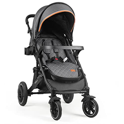 Belecoo Passeggino Leggero, dalla Nascita fino a 4 Anni, Passeggino Compatto Pieghevole con Posizione Nanna, Coprigambe, Vassoio e Cestino della Spesa características