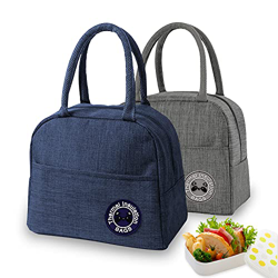 2pcs Borsa Termica porta Pranzo, Borsa frigo impermeabile cerniera, Leggera per Impermeabile Utilizzato al lavoro e in viaggio per Donna, Adulto, Stud características