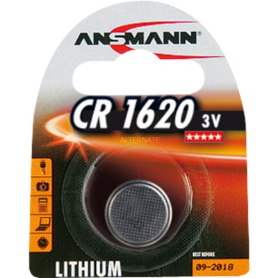 Lithium CR 1620, 3 V Battery Batteria monouso Ioni di Litio