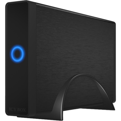 IB-377U3 Box esterno HDD Nero 3.5", Disk enclosure