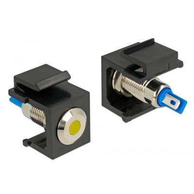 86462 cavo di collegamento Keystone LED Nero, Blu, Acciaio inossidabile, Giallo, Modulo di Keystone