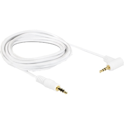 2m 3.5mm M/M cavo audio Bianco