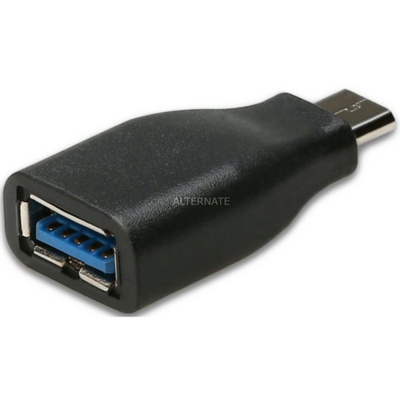 U31TYPEC adattatore per inversione del genere dei cavi USB 3.1 Type-C USB 3.0 Type-A Nero