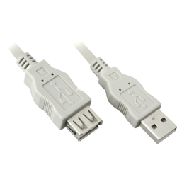 USB Verl AA 300 HiSpeed 2.0 3m cavo USB USB A Grigio, Cavo di prolunga características