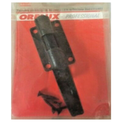 BLOCCO MANIGLIA PORTA - LUCCHETTO ZINCATO NERO 50X30MM - Oreca en oferta