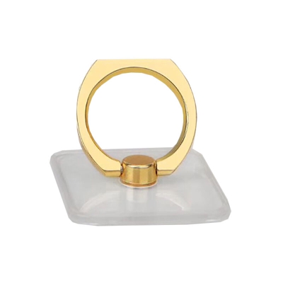 Staffa ad anello per telefono quadrata trasparente Staffa ad anello per telefono quadrata Fibbia ad anello Love Fibbia universale in acrilico