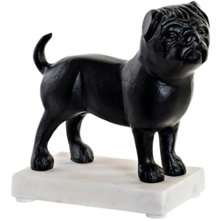 Statua Decorativa Alluminio Marmo Cane (18 x 10 x 20 cm) - Dkd Home Decor características