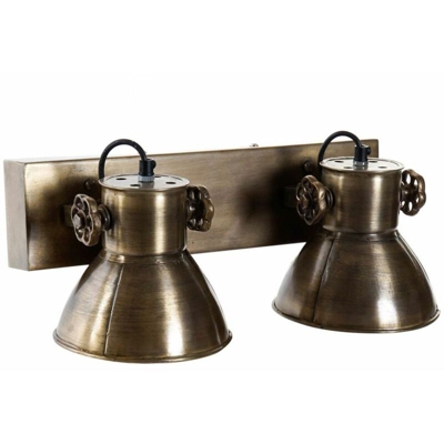 Lampada da Parete Metallo Ferro Dorato (42 x 11 x 28 cm) - Dkd Home Decor