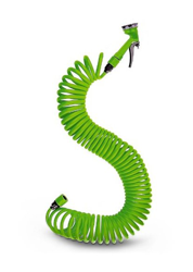 Tubo Estensibile da Giardino Terrazzo Pompa Spirale 15mt con pistola irrigazione en oferta