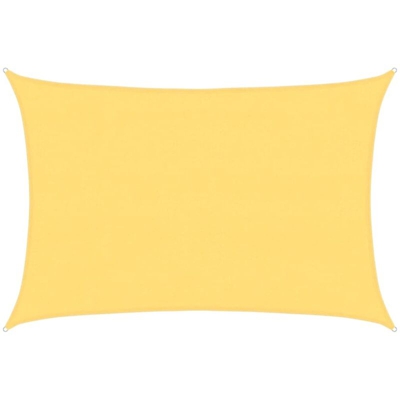 vidaXL Vela Parasole 160 g/m² Beige 4x5 m in HDPE - Beige