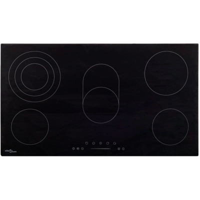 vidaXL Piano Cottura in Ceramica 5 Zone e Controlli Touch 77 cm 6000 W