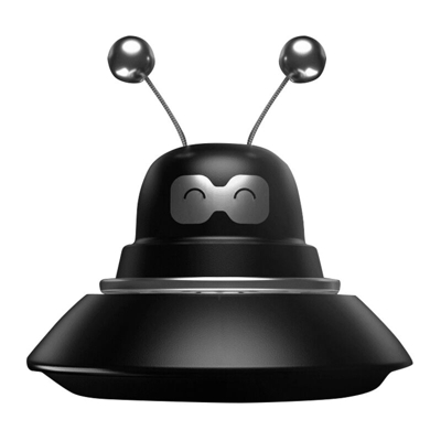 Diffusore di fragranze per auto Deodorante per aromaterapia Diffusore di profumi per auto a forma di UFO con cuscinetti in legno Purificatore d'aria
