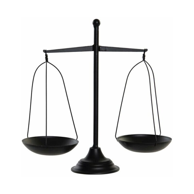 Statua Decorativa Bilancia Metallo (30.5 x 11 x 30.5 cm) - Dkd Home Decor