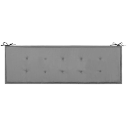 vidaXL Cuscino per Panca da Giardino Nero e Grigio 150x50x3 cm - Multicolore en oferta
