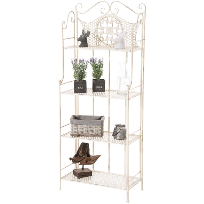 Scaffale Rustico ANIKA in Ferro Antico/crema