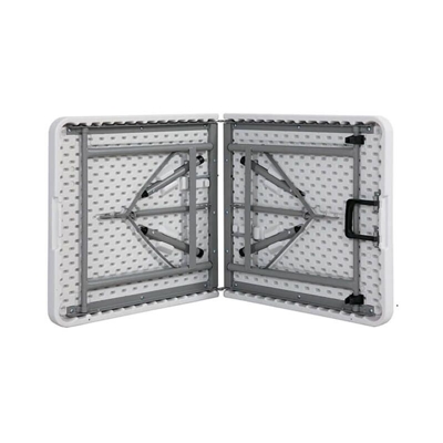 Tavolo Catering Pieghevole Rettangolare In Metallo E Abs Bianco 120 X 60 Per Ristorante Matrimonio