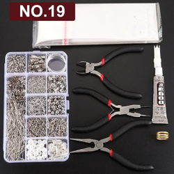 Orecchini Eardrop Kit per la creazione di gioielli con anelli di salto a pinza Risultati Set di strumenti per la creazione di fai da te NO.19 características