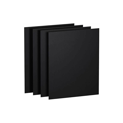 KOMOTO® - Tappetino per barbecue (set da 4) 50 x 40 cm, spessore extra I per barbecue a gas e carbonella