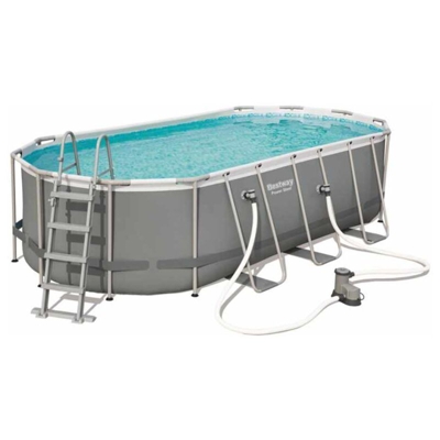 Piscina Fuori Terra Ovale Bestway 56710 Power Steel 549x274x122 cm