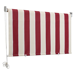 Tenda da sole a caduta 150 x 250 centimetri tenda parasole verticale colore rigato bordeaux precio