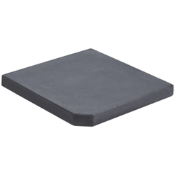 vidaXL Piastra di Peso per Ombrellone Nera in Granito Quadrata 25 kg - Nero en oferta